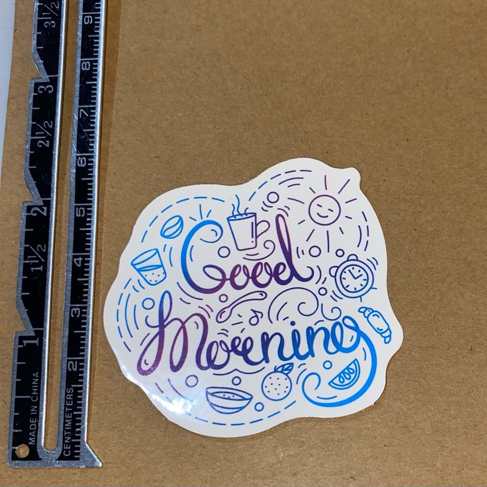 π20/$5π Good Morning Sticker - Picture 2 of 3